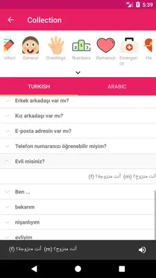 Arabic Turkish Dictionary android App screenshot 2